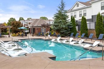 Two resort-inspired swimming pools